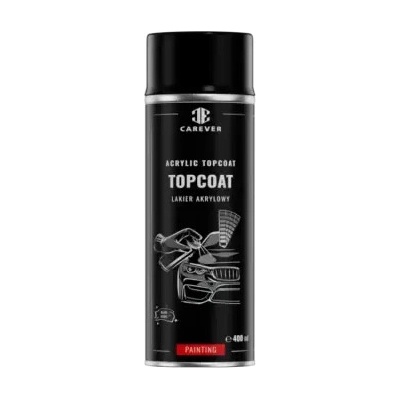 CAREVER TOPCOAT BLACK GLOSS - Čierny lesklý akrylový lak 400ml