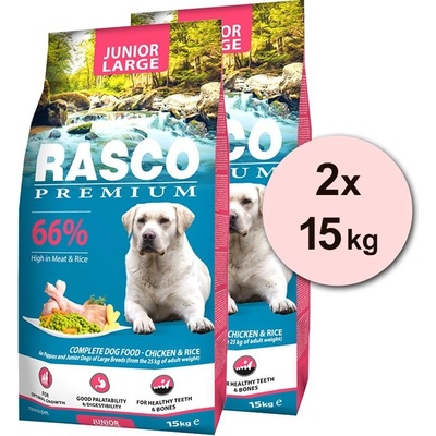 Rasco premium Junior Large 2 x 15 kg