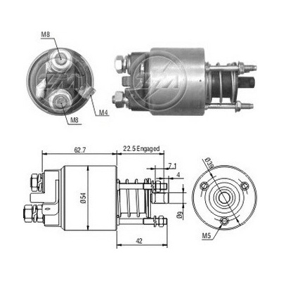 Spínač startéru Hitachi S114-829