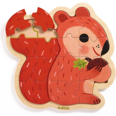 Djeco Puzzlo Veverička