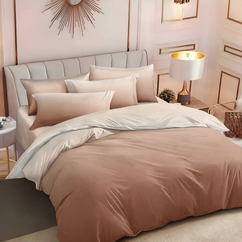 EmonaMall Двулицево спално бельо EmonaMall, 6 части - Модел S18066 (S18066-66666d)