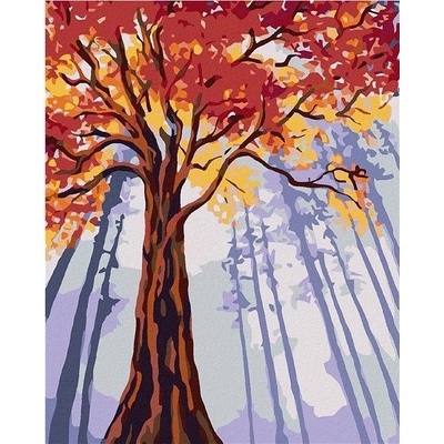 zuty Malování podle čísel Vysoký podzimní strom 80 x 100 cm vypnuté plátno na rám