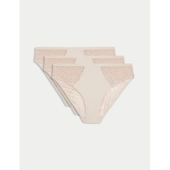 Marks & Spencer Високо изрязани слипове Body Soft, комплект от 3 броя Marks & Spencer бежови Marks & Spencer | Bezhov | ЖЕНИ | S