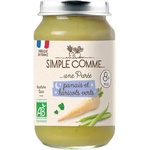 Simple Comme Био зеленчуково пюре Simple Comme Лека нощ - С пащърнак, картофи и зелен фасул, 8 м+, 200 g (3288131900667) - ozone