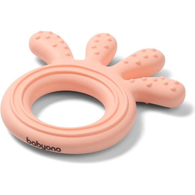 BabyOno Be Active Silicone Teether Octopus гризалка Pink