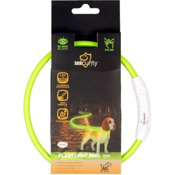 Duvoplus USB - светещ нашийник за кучета - зелен, обиколка 45 см, Белгия - 1270010