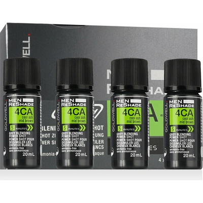 Goldwell Men Reshade 4CA - studená stredná popolavá hnedá 4 x 20 ml