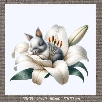 Obraz SPIACI ZAJAČIK g 40x40 cm