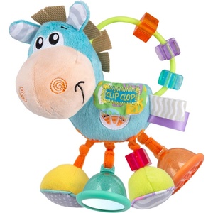 Playgro Бебешка Дрънкалка Конче Хоп Троп - Playgro, 3м+, Синя (Activity Rattle)