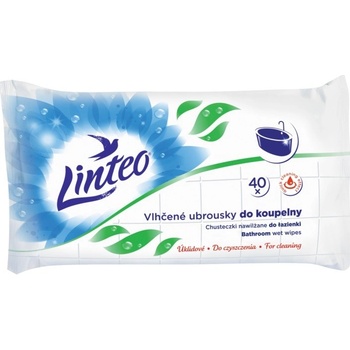 Linteo Satin vlhčené ubrousky koupelna 40 ks