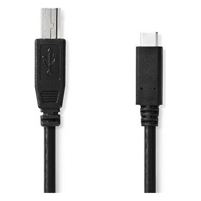 Nedis CCGL60650BK10 USB 2.0, USB-C Zástrčka – USB-B Zástrčka, 1m, černý
