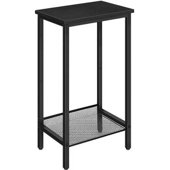 Image 1 of Hoobro Помощна масичка с рафт черна