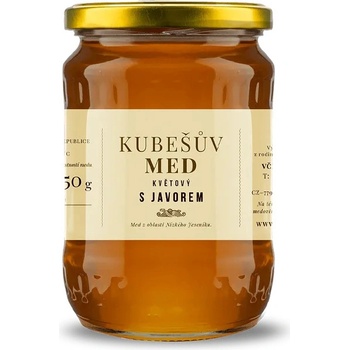Kubešův med květový s javorem 750 g