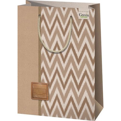 Cardex Еко подаръчна торбичка от трева cardex, Елегантен зиг-заг, Л, 24х35см