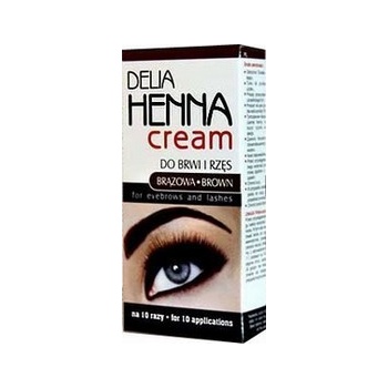 Delia Henna profesionálna farba na obočie a riasy krém Brown 30 ml