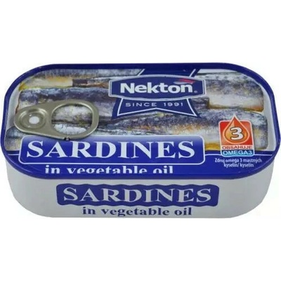 Nekton Eva Sardinky v rostliném oleji 125 g