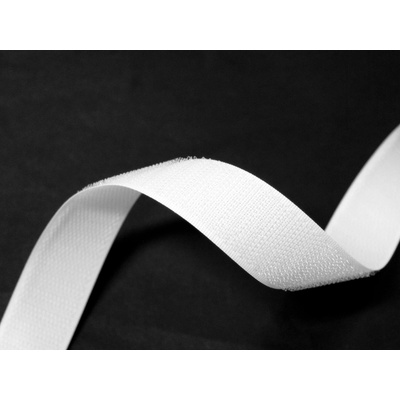 Suchý zip našívací 25mm háček (hook) bílý