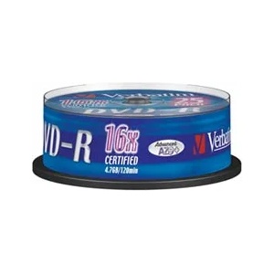 Verbatim DVD-R 4.7GB 16х cake 25бр