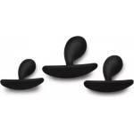 XR Brands Комплект 3 бр. силиконови анални разширители Dark Droplets