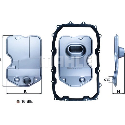 Hydraulický filter automatickej prevodovky MAHLE ORIGINAL HX 160KIT (HX160KIT)