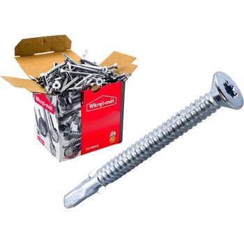 Klimas Wkret-Met TX 6,3x50mm - 250 ks - Samovrtné skrutky do plechu - kovu, WSDST