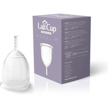 LaliCup menstruační kalíšek čirá M