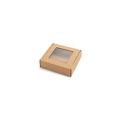 Darčeková krabice s priehľadným vekom 150x150x50mm, 10 ks