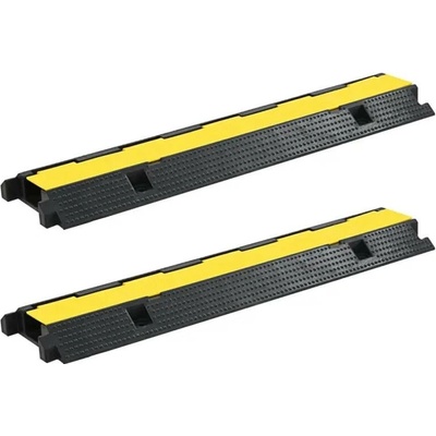 Kabelové ochranné mosty 2 ks 1 kanálek gumové 100 cm