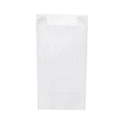 Sáčok desiatový 12+5x24cm biely (1kg), 1000ks