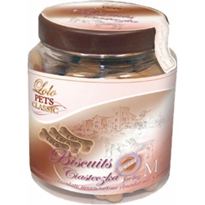 Lolo Pets sušienky kosti čokoladové M 210 g