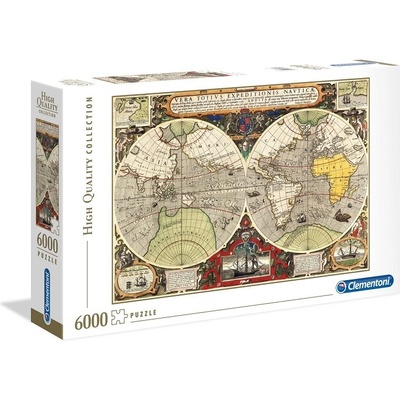 Clementoni Historická mapa sveta 6000 dielov