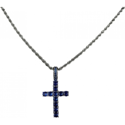 HARAHU Колие zc-22772 - Сребристо / Синьо kp22772 (zc-22772)