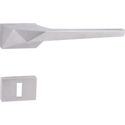 TUPAI ICELAND - RT 4001RT mosaz klika/klika + PZ rozety 52x52mm (otvor pro vložku), Povrch: OCS - Chrom broušený ( 96 ) 8584138343878