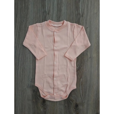 БИ СТАЙЛ Едноцветно боди с дълъг ръкав, 6-12м