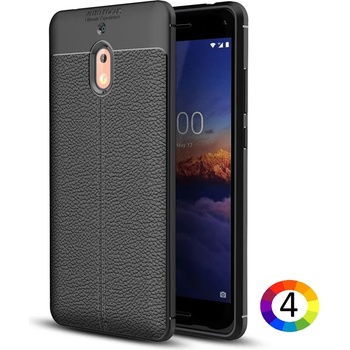 Image 1 of Nokia 2.1 / 2 2018 Удароустойчив Litchi Skin Калъф и Протектор