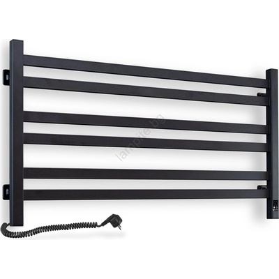 Navin Електрически сушилник за кърпи с термостат AVANGARD 181 W 50 x 90 см черен ляв (NV0029)