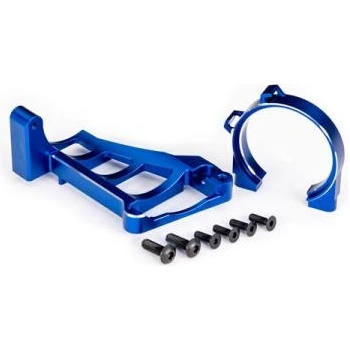 Traxxas алуминиева синя стойка за мотор (за #3461)