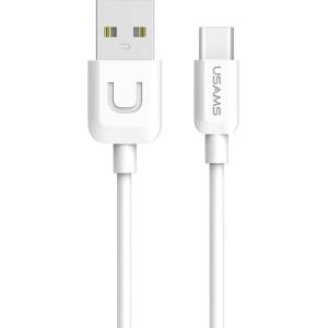 USAMS Kabel U-Turn 1 m кабел, бял, 2A (Usa000351)