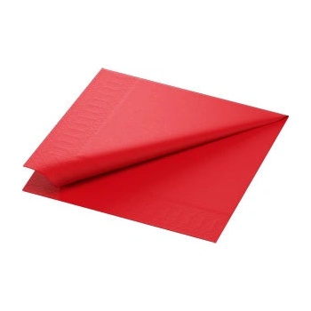 Duni Jednofarebné servítky červená 2V 33x33cm 125ks