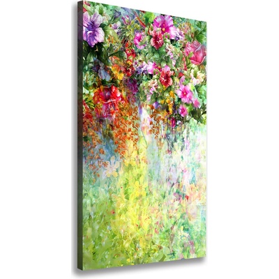 Vertikálny foto obraz na plátne Farebné kvety 50x100 cm