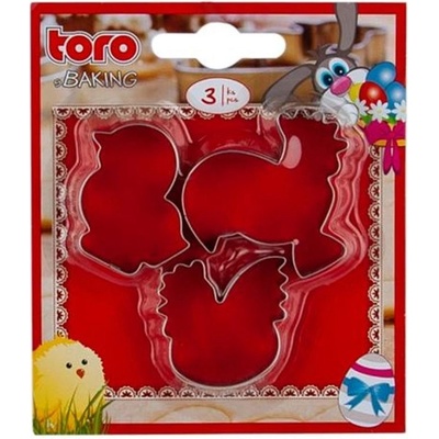 TORO VYKRAJOVÁTKA VELIKONOČNÍ 3KS KOHOUT,SLEPICE,KUŘE