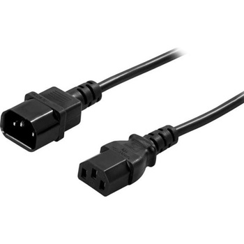 PowerWalker Захранващ кабел PowerWalker от IEC C14(м) към IEC C13(ж), 1.8m, черен (POWER-CABLE-IEC-C13-C14)