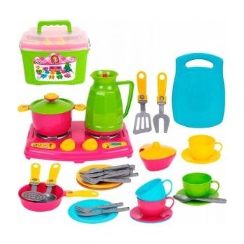 TECHNOK Cooker with pots and dishes in a plastic box TechNok 3596 p8
