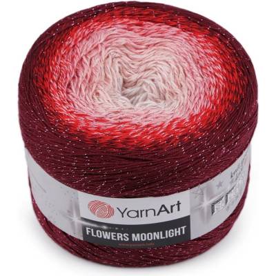 Pletací příze Flowers Moonlight 260 g Varianta: 11 (3269) červená bílá, Balení: 1 ks 48060/112824/256885