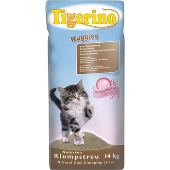 Tigerino Nuggies s vôňou detského púdru 2 x 14 l