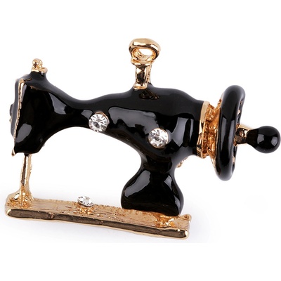 Stoklasa brož šicí stroj 6 černá zlatá