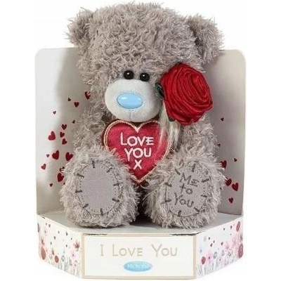 MedvídekLove You x s růží 18 cm