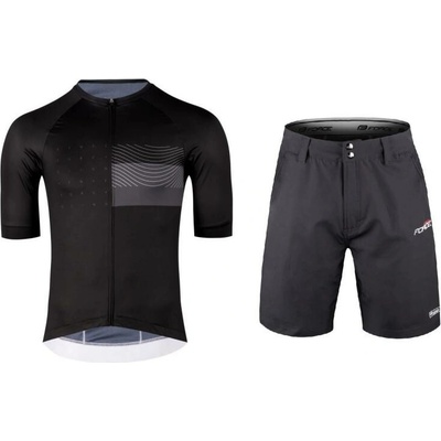 Force SWAY černý kr. rukáv + Force BLADE MTB černé