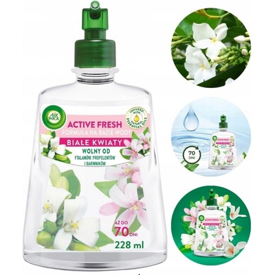 Air Wick Active Fresh Bílé květy 228 ml náplň