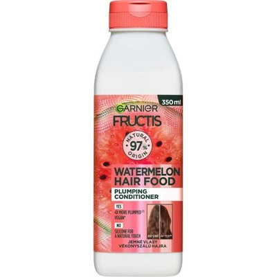 Fructis Hair Food Watermelon Plumping Conditioner 350 ml балсам за обем за фина коса за жени